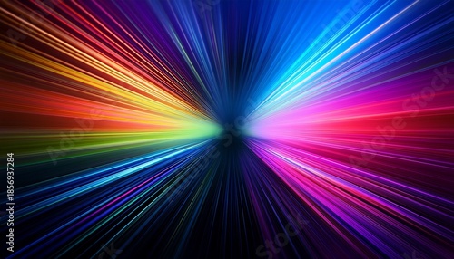 Color Spectrum Diagonal A Vibrant Interplay Of Color Gradients Creating An Abstract Display Of Light And Movement With Lines That Traverse The Scene Adding Depth To The Visual Narrative