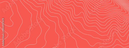 Sushi salmon pattern with tuna meat texture and fish abstract wood. Lines red vector with fillet cosmetic design and nail healthy peach. Pink icon sushi with wave sketch tuna and cooking sea meat.