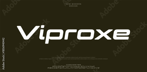 Tech Lettering Modern Alphabet font. Futuristic designs. Typography fonts regular, typeface uppercase and lowercase.