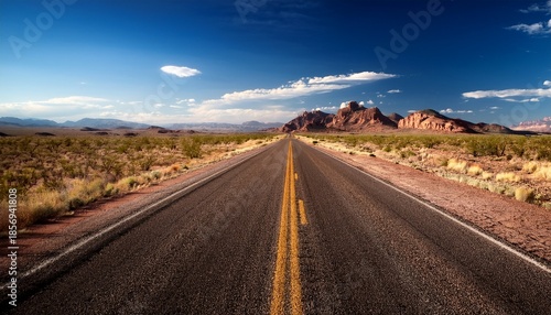 Country Road Outside Kingman Arizona