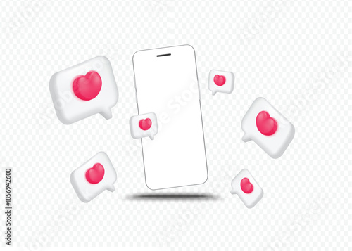 Hand holding the black smartphone Transparent of PNG image with blank screen and modern frameless design - isolated transparent background