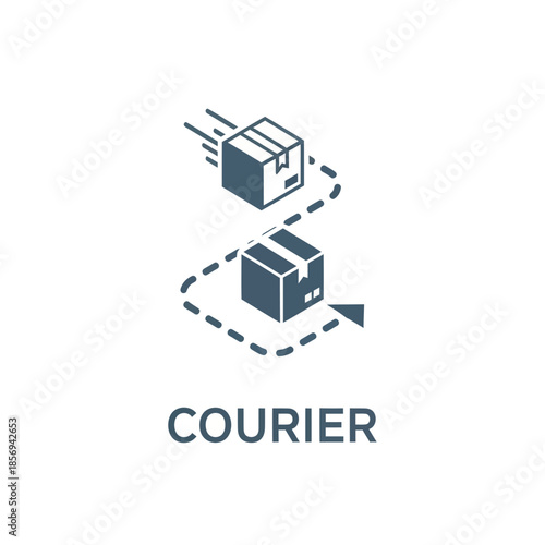 Courier Delivery Service Package Boxes Moving.