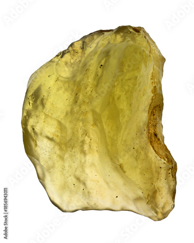 Libyan natural glass - Tektite is a rock that is formed by the impact of an extraterrestrial body (meteorite) on the Earth's surface.