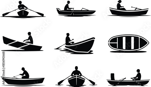 Rowboat Icon Set  Rowboat Icons – Top Collection
