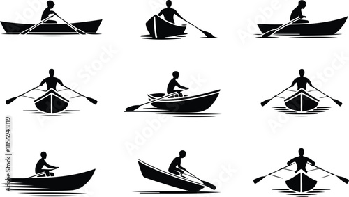 Rowboat Icon Set  Rowboat Icons – Top Collection