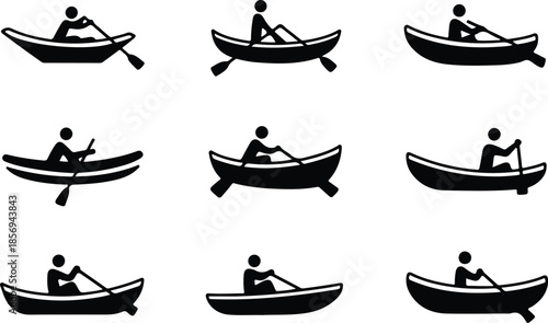 Rowboat Icon Set  Rowboat Icons – Top Collection
