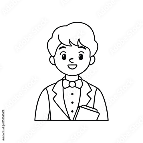 vector illustration of cartoon doctor