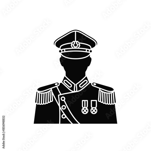 Uniformed officer with medals