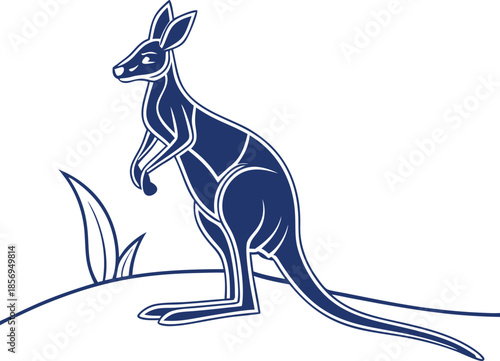 kangaroo vector illustration
