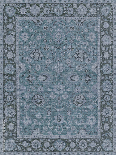 Bild auf Leinwand Digital textured persian rug, oriental carpet,overdyed carpet
 , traditional ru