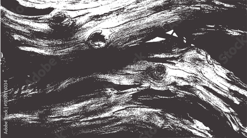 Black and abstract mountain range line with rough texture