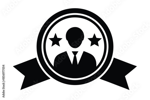 customer loyalty vector icon silhouette