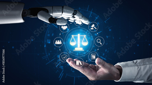 Fotografi AI supports justice by automating legal research, analyzing case data, ensuring compliance, and enhancing fairness in governance and decision-making