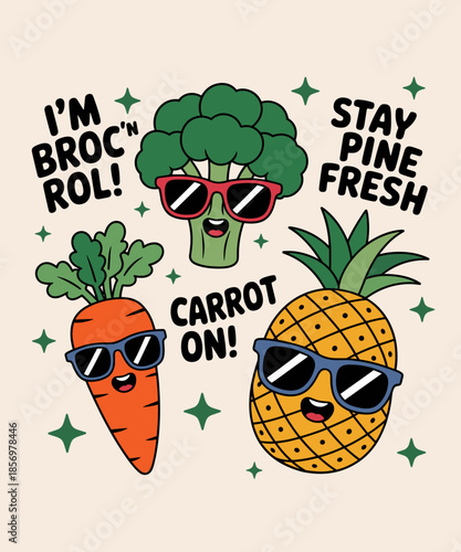 Plant Humor Funny Veggies and Fruits