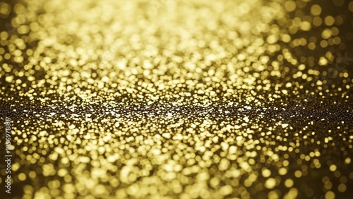 Golden Glittering Background with Sparkles