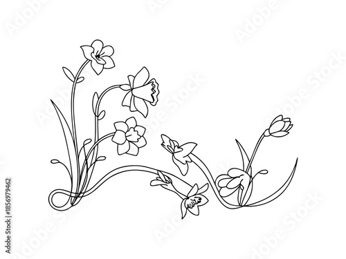 Simple Temple Flower Design