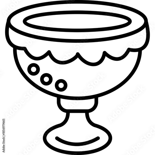 Baptism Water Bowl Icon