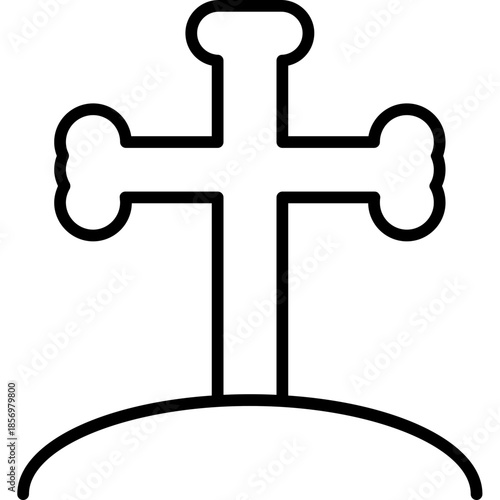 Crucifixion Cross Hill Icon