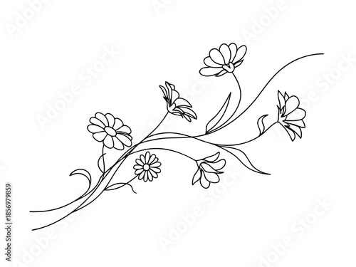 Simple floral temple design