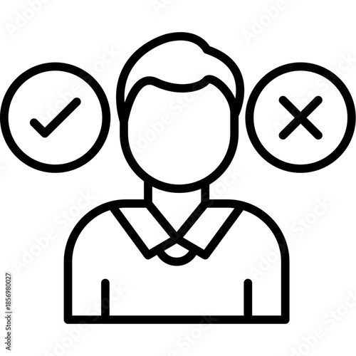 Decision Choice Person Icon