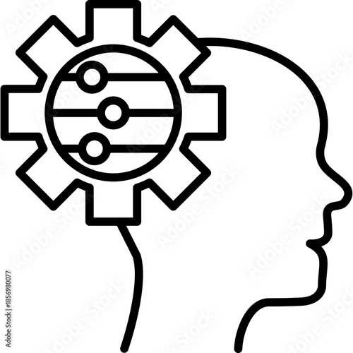 Cognitive Control Head Icon