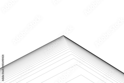 Abstract architecture 3D rendering