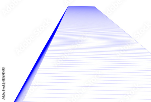 Abstract architecture 3D rendering