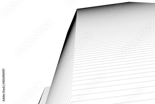 Abstract architecture 3D rendering