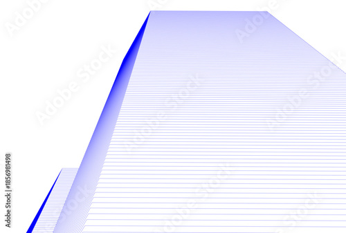 Abstract architecture 3D rendering