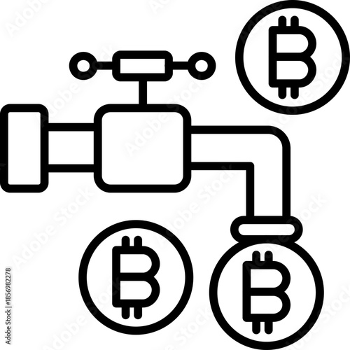 Bitcoin Faucet System Icon