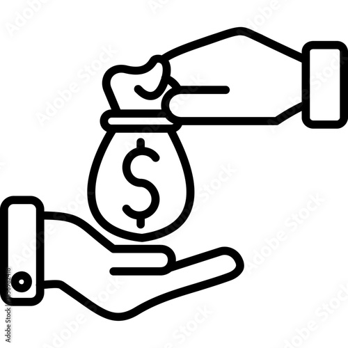 Fundraising Support Concept Icon