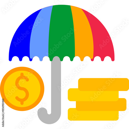 Financial Insurance Coverage Icon