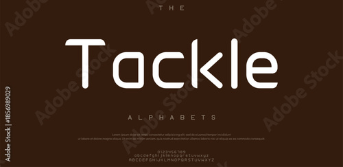 Tackle abstract Fashion alphabet letters font logo.