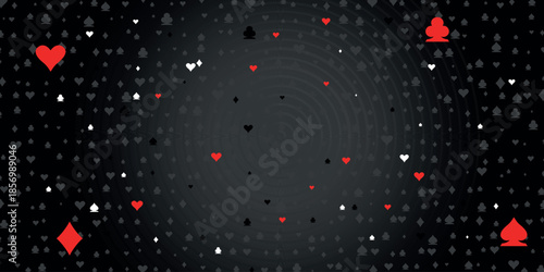 Shining retro light banner on black background with color elements. Casino poster vintage style. Signboard vintage style. Vector illustration.