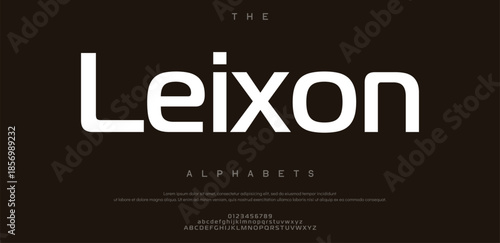 Minimal modern logo alphabet font. Typography abstract minimalist sans serif technology, electronic, digital, music, movie, creative logos fonts. vector illustration