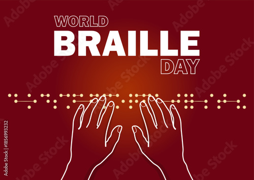 World Braille Day Braille Reading Awareness Design