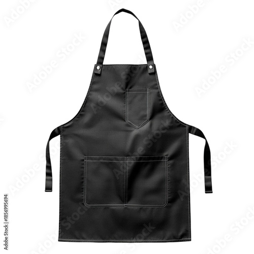 Black apron isolated on transparent background