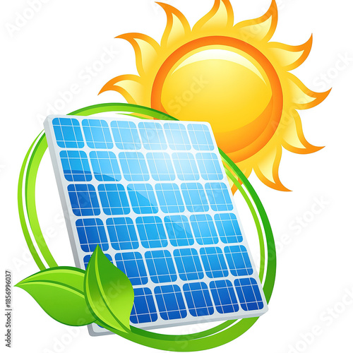 solar panels and wind turbines