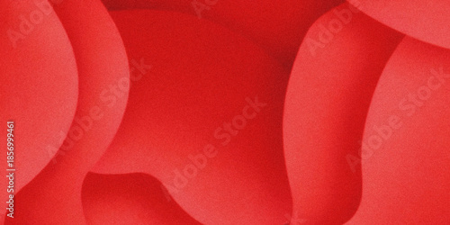 Canvas Print A striking close up of vibrant red abstract forms showcasing smooth curves and d