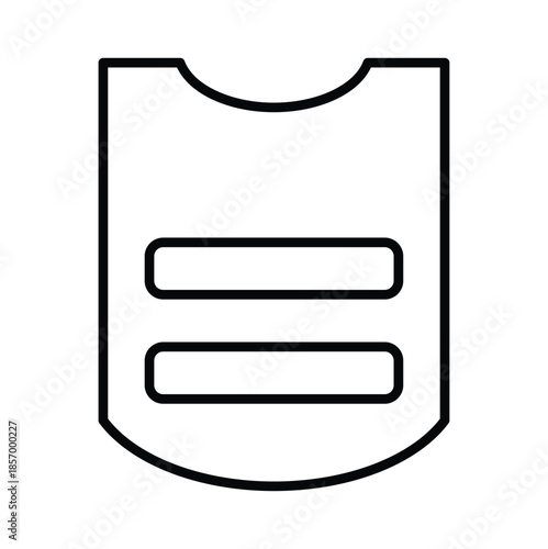 Simple Outline of a Bulletproof Vest for Security and Protection Purposes