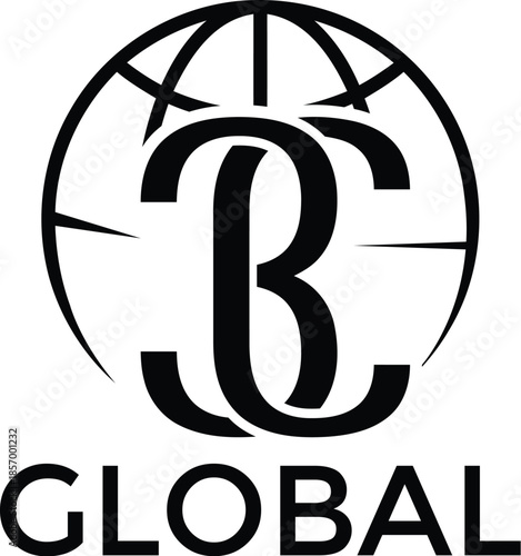 Letter 3C global logo design
