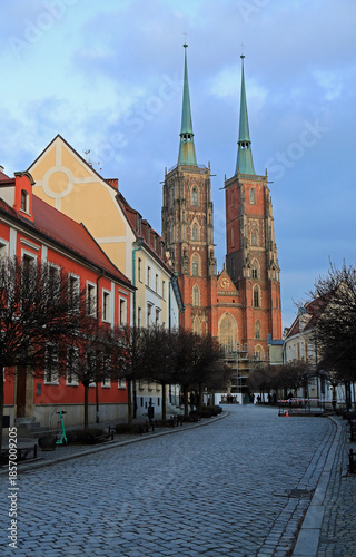 Cathedral street vertical - St John the Baptist Cathedral - Wroclaw, Poland
