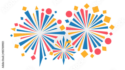 Colorful celebratory fireworks display, igniting the night sky.