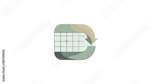Calendar icon representing scheduling and planning.