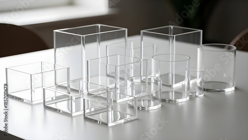 Empty glasss containers.