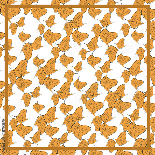 Print for kerchief, bandana, scarf, handkerchief, shawl, neck scarf. Squared pattern with ornament for fabric, textile, silk products. Paisley vector with abstract flowers. Floral folk tracery.