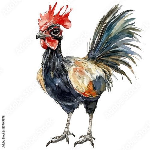 Duku, watercolor illustration featuring soft shadows and luminous, isolated on a white background.