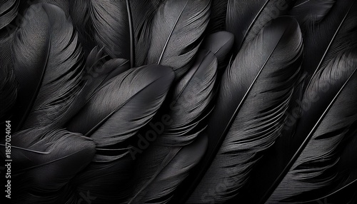 Dark And Moody Black Feathers Background For An Elegant Mysterious Look