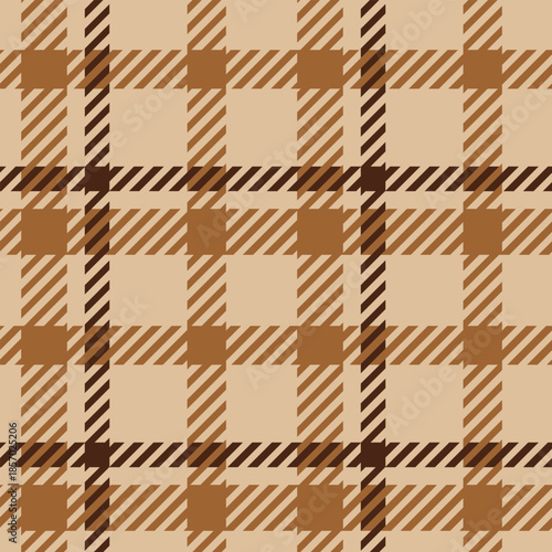 Color twill scotland textile seamless pattern. Fabric texture check tartan plaid. Abstract geometric background for cloth, card, fabric. Monochrome graphic repeating design. Modern squared ornament.