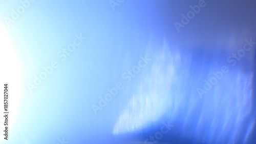 Light flare on blue sky background